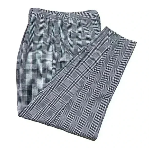 Banana Republic Women’s High Rise Tapered Plaid Pants - Picture 2 of 8